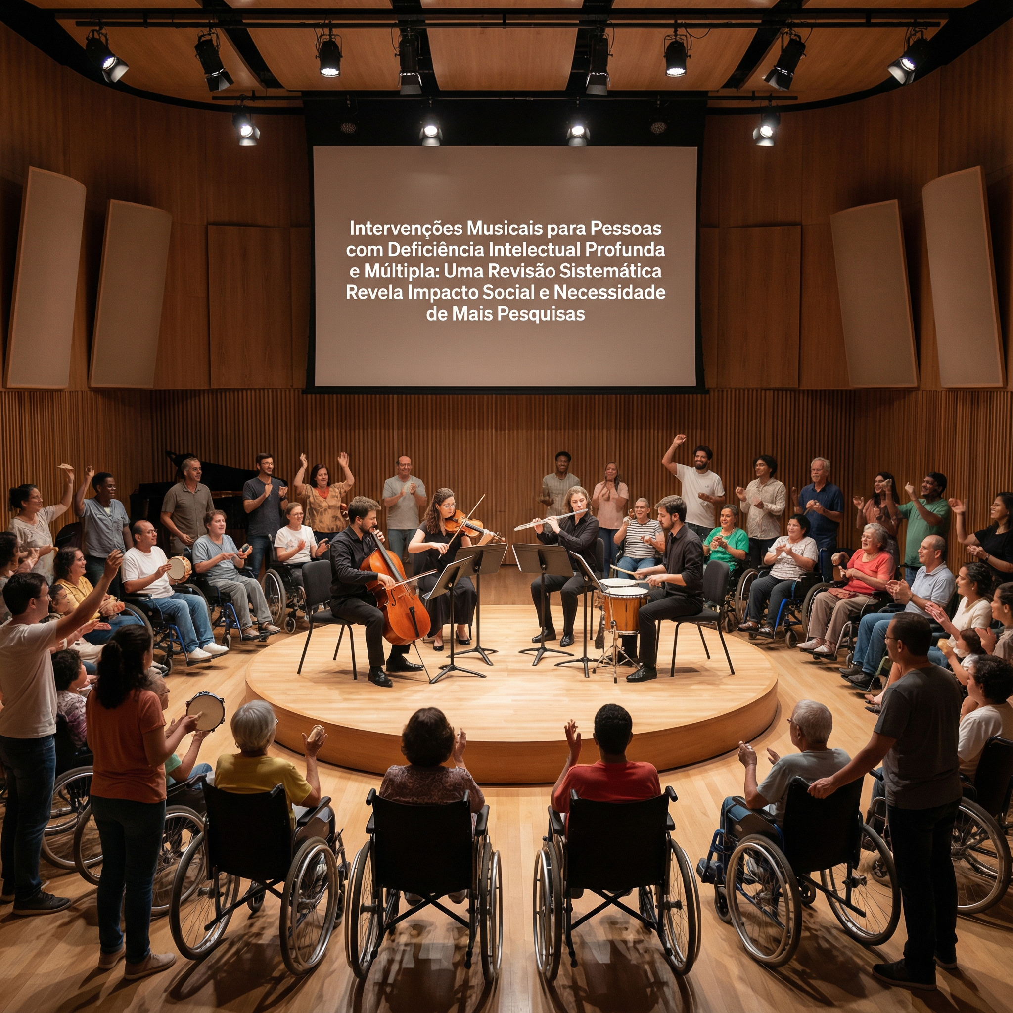 Revisão Sistemática sobre Música e DIPM: intervenções musicais promovem inclusão social e qualidade de vida em pessoas com deficiência intelectual profunda