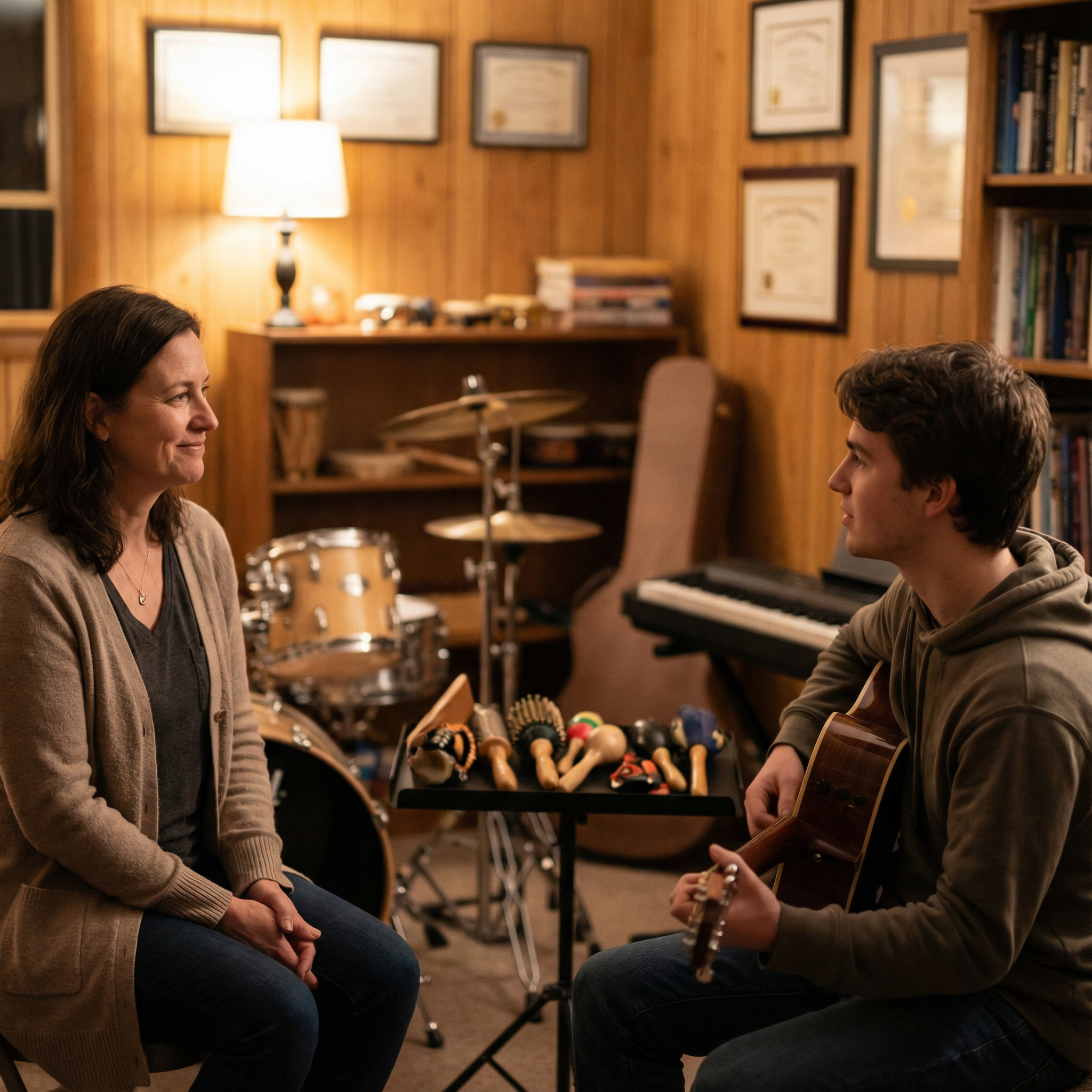 A musicoterapia a serviço dos adolescentes e jovens adultos com transtorno de estresse pós-traumático: benefícios, práticas e percepções profissionais