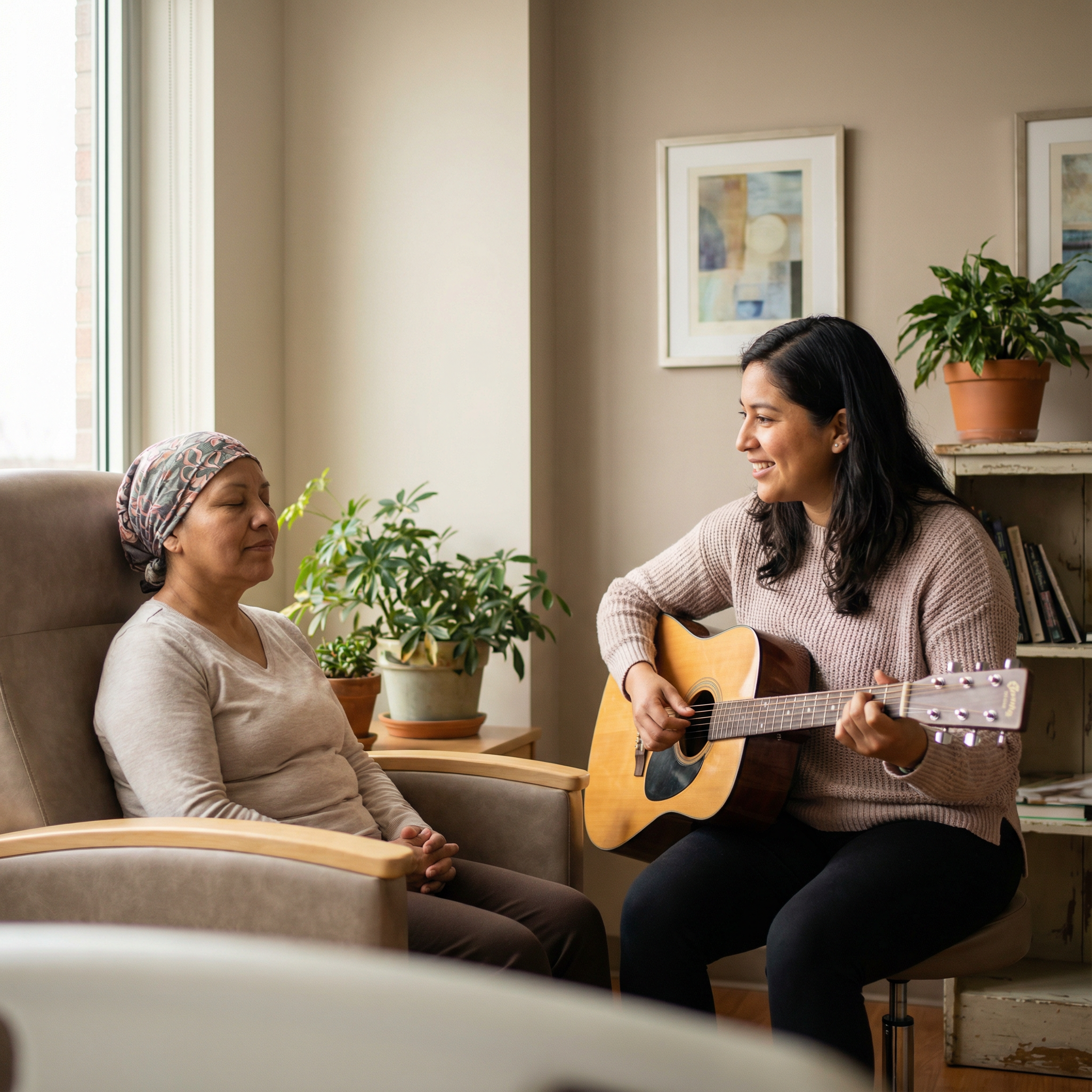 Como a musicoterapia pode melhorar a qualidade de vida de pacientes oncológicos e promover humanização no cuidado de saúde